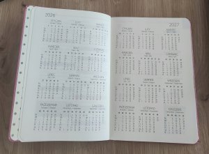 Terminarz 2026 tygod. 13x18,4cm gumka Journal MIX 5