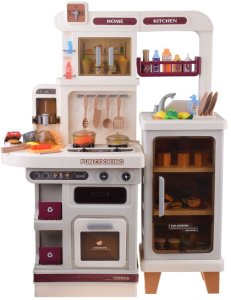 Interaktywna beżowa kuchnia dla dzieci + efekty: światło dźwięk para ZA5766 2