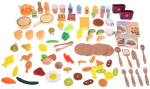 Interaktywna beżowa kuchnia dla dzieci + efekty: światło dźwięk para ZA5766 4