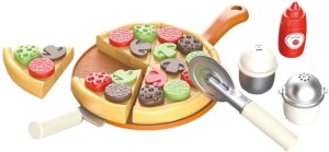 LeanToys Zestaw Do Gofrów Pizza Z Dodatkami Akcesoria Kuchenne Dla Dzieci 3