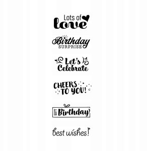 Trodat Stempel z hasłami Birthday 2