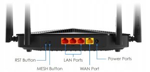 Totolink BE3600R WiFi Router WiFi7 Dual Band, 3x GbE RJ45 5