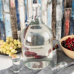 Orion Karafka Butelka ORION 5L Szklana Retro Vintage z Zatrzaskowym Zamknięciem 3