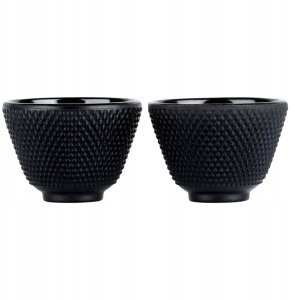 Czarki Kubki do Herbaty Ziół Żeliwne Emaliowane Solidna VILDE 60 ml 2 szt. 3