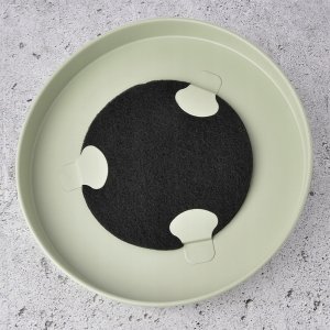 Kompostownik kuchenny z filtrem węglowym metalowy zielony GREENISH 8 l 4