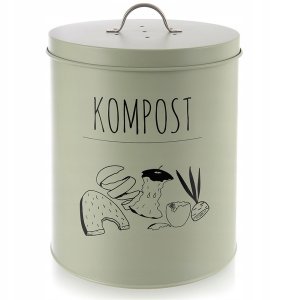 Kompostownik kuchenny z filtrem węglowym metalowy zielony GREENISH 8 l 5