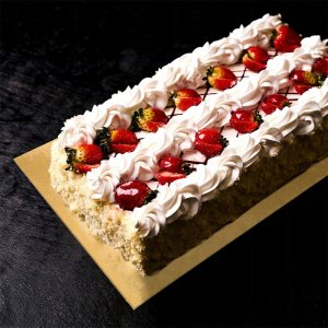 Podkład pod tort, ciasto złoty prostokątny 40x30 cm 2