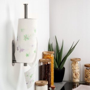 Wieszak na ręcznik papierowy stalowy srebrny 8