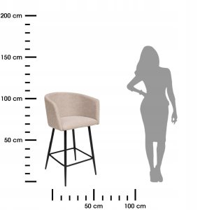 Kekk MARLO HIGH CHAIR BEIGE 3