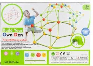 TG67712 KLOCKI KONSTRUKCYJNE SŁOMKI do BUDOWANIA NAMIOTU BAZY wytrzymałe patyczki 16