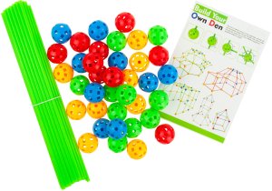 TG67712 KLOCKI KONSTRUKCYJNE SŁOMKI do BUDOWANIA NAMIOTU BAZY wytrzymałe patyczki 3