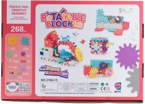 TG59945 ZESTAW KLOCKI KONSTRUKCYJNE RUCHOME ZĘBATKI 268 ELEMENTÓW EDUKACYJNE 10