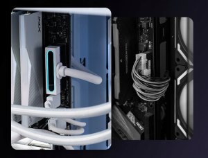 Przewód przedłużacz do zasilacza 24 Pin Asiahorse Hydrus ARGB 30 cm biały 6