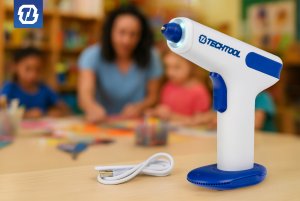 PISTOLET DO KLEJU NA GORĄCO 35 W + KLEJ WKŁADY 7 MM AKUMULATOROWY TECHTOOL 3