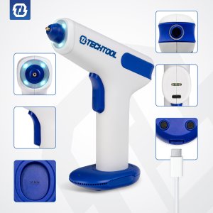 PISTOLET DO KLEJU NA GORĄCO 35 W + KLEJ WKŁADY 7 MM AKUMULATOROWY TECHTOOL 5