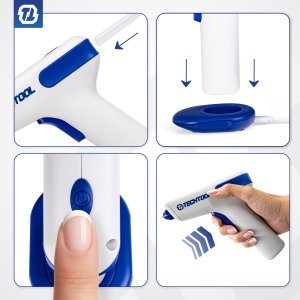 PISTOLET DO KLEJU NA GORĄCO 35 W + KLEJ WKŁADY 7 MM AKUMULATOROWY TECHTOOL 6