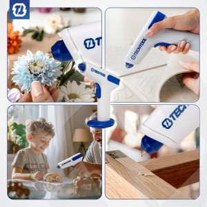 PISTOLET DO KLEJU NA GORĄCO 35 W + KLEJ WKŁADY 7 MM AKUMULATOROWY TECHTOOL 7