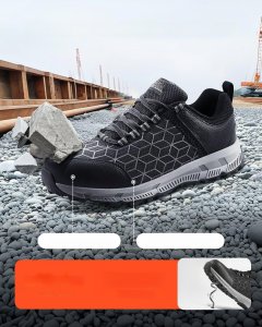 Buty Robocze Ochronne Męskie Półbuty BHP Wodoodporne Antypoślizgowe 47 3