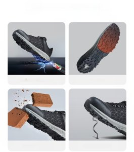 Buty Robocze Ochronne Męskie Półbuty BHP Wodoodporne Antypoślizgowe 47 4