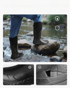 Kalosze buty robocze męskie neoprenowe rozmiar 45 nieprzemakalne do pracy 2