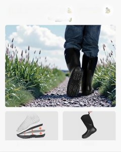 Kalosze buty robocze męskie neoprenowe rozmiar 45 nieprzemakalne do pracy 3