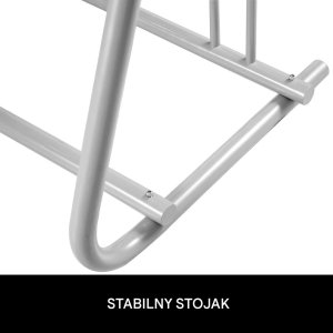 Stojak na rowery 9 szt. stalowy 283 cm mocna podstawa garaż ogród 10