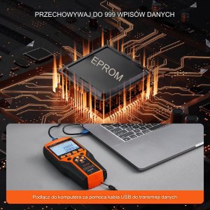 Anemometr wiatromierz miernik wiatru temperatury pomiar prędkości powietrza 2