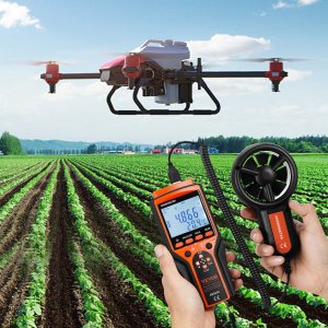 Anemometr wiatromierz miernik wiatru temperatury pomiar prędkości powietrza 8