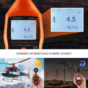 Anemometr miernik wiatru do 110 km 3