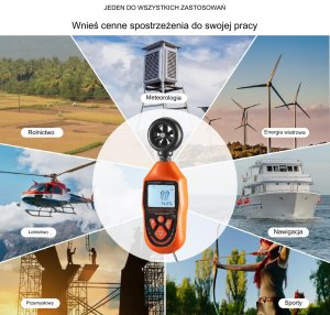 Anemometr miernik wiatru do 110 km 5