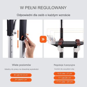 Szczudła murarskie regulowane 61-102cm aluminiowe do malowania tynkowania 10