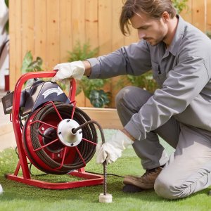 Przetyczka do rur 15m 1,3cm ręczna z 4 głowicami do udrażniania kanalizacji 13