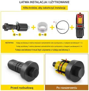 Rozpierak do Rur Wydechowych Hydrauliczny 41-108 mm 5