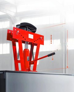 Giętarka hydrauliczna do rur 16T manualna z 8 matrycami warsztatowa 5