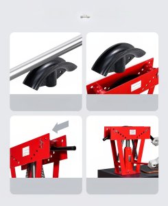 Giętarka hydrauliczna do rur 16T manualna z 8 matrycami warsztatowa 6