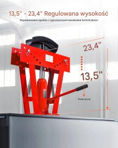 Giętarka hydrauliczna do rur 16T manualna z 8 matrycami warsztatowa 9