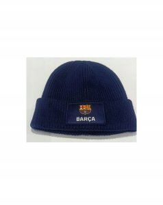 Czapka Zimowa Dla Dorosłych FC Barcelona Herb Logo Barca Beanie Niebieska 5