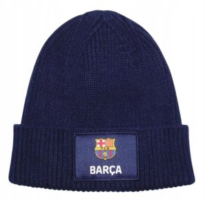 Czapka Zimowa Dla Dorosłych FC Barcelona Herb Logo Barca Beanie Niebieska 6