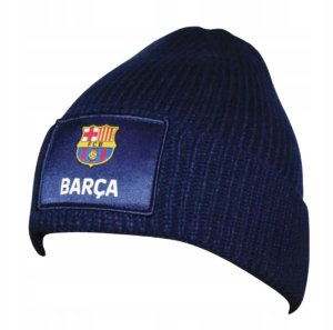Czapka Zimowa Dla Dorosłych FC Barcelona Herb Logo Barca Beanie Niebieska 9