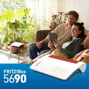 FRITZ! Box 5690 router bezprzewodowy 2.5 Gigabit Ethernet Dual-band (2.4 GHz/5 GHz) Czerwony, Biały 5