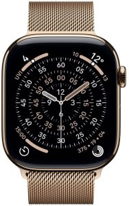 Smartwatch Apple Watch 11 GPS + Cellular 46mm Gold Titanium Milanese Loop M/L Złoty  (MFD84ZR/A) 2
