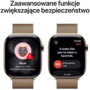 Smartwatch Apple Watch 11 GPS + Cellular 46mm Gold Titanium Milanese Loop M/L Złoty  (MFD84ZR/A) 6