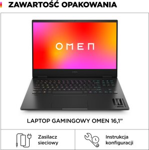 Laptop HP Omen 16-wf1183nw i7-14700HX / 16 GB / 512 GB / RTX 4070 / 165 Hz (C3VH4EA) 7