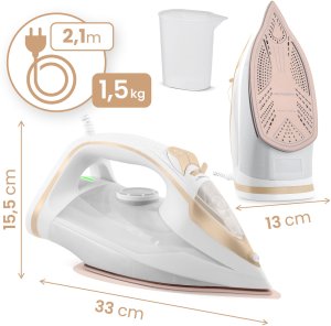 Żelazko Berdsen Żelazko parowe 3000W BD-330 ceramiczna powłoka praca w pionie 3