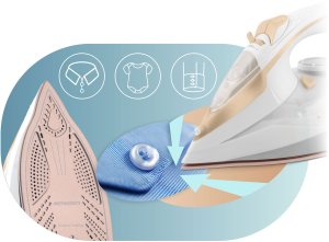 Żelazko Berdsen Żelazko parowe 3000W BD-330 ceramiczna powłoka praca w pionie 8