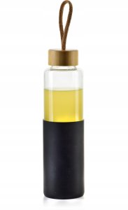 Butelka na wodę szklana z silikonowym pokrowcem 600 ml 2