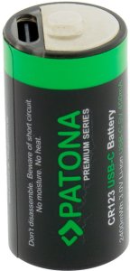 PATONA CR123A Bateria do ponownego naładowania Lit 2