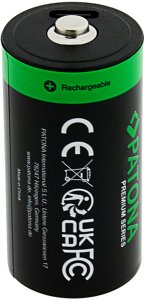 PATONA LR14 Bateria do ponownego naładowania Lit 3