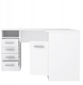 Biurko Gamingowe Narożne Białe Arcalis125 12