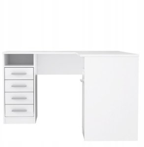 Biurko Gamingowe Narożne Białe Arcalis125 6